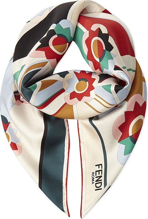 foulard floreali fendi|fendi scarf cheap.